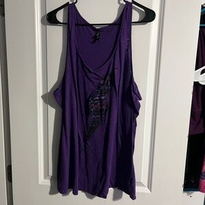 REMOVING ON 3/30/26 - Torrid Purple Lightning Tank Top